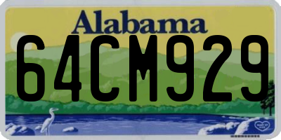 AL license plate 64CM929