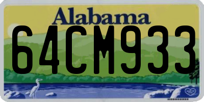 AL license plate 64CM933