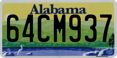 AL license plate 64CM937