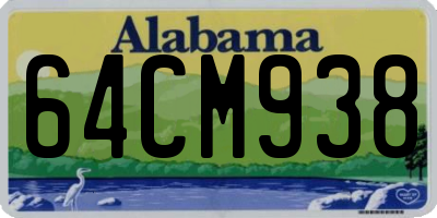 AL license plate 64CM938
