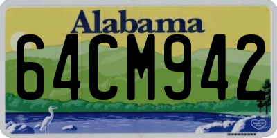 AL license plate 64CM942