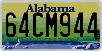 AL license plate 64CM944