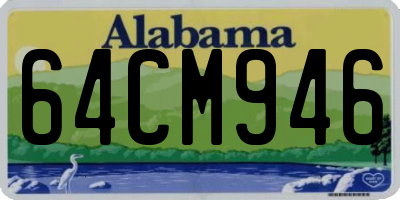 AL license plate 64CM946