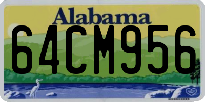 AL license plate 64CM956