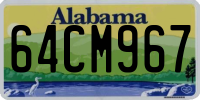 AL license plate 64CM967