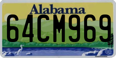 AL license plate 64CM969