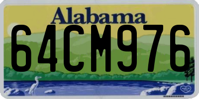 AL license plate 64CM976