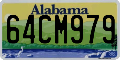 AL license plate 64CM979