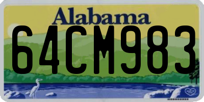 AL license plate 64CM983