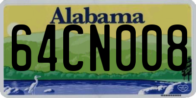 AL license plate 64CN008