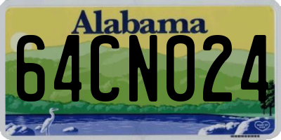 AL license plate 64CN024