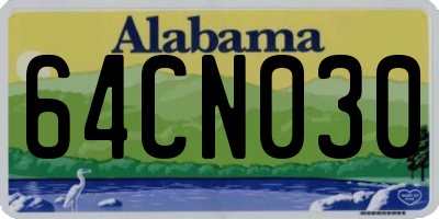 AL license plate 64CN030