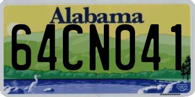 AL license plate 64CN041