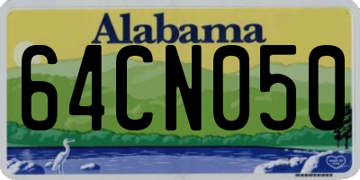 AL license plate 64CN050