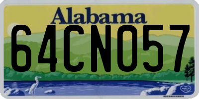 AL license plate 64CN057