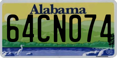 AL license plate 64CN074