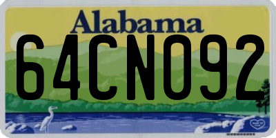 AL license plate 64CN092