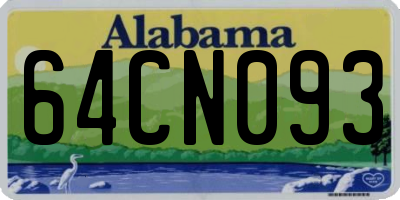 AL license plate 64CN093