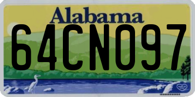 AL license plate 64CN097