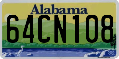 AL license plate 64CN108