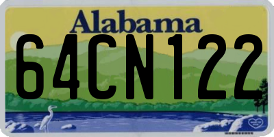 AL license plate 64CN122