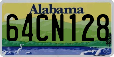 AL license plate 64CN128