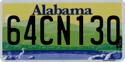 AL license plate 64CN130