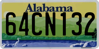AL license plate 64CN132