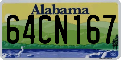 AL license plate 64CN167