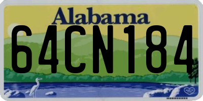 AL license plate 64CN184