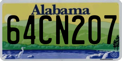 AL license plate 64CN207