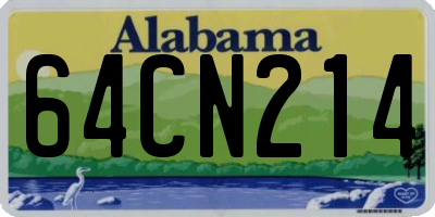 AL license plate 64CN214