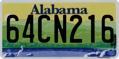 AL license plate 64CN216