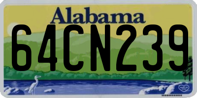 AL license plate 64CN239