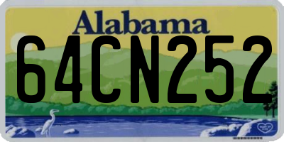 AL license plate 64CN252