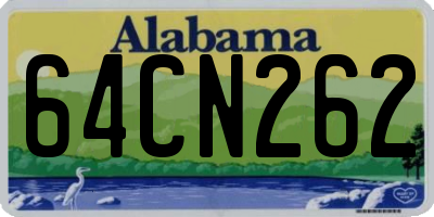 AL license plate 64CN262