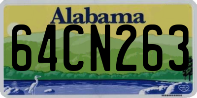 AL license plate 64CN263