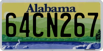 AL license plate 64CN267