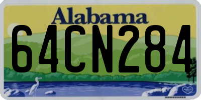 AL license plate 64CN284