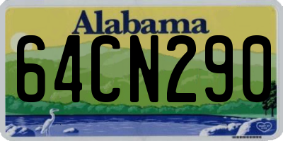 AL license plate 64CN290