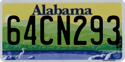 AL license plate 64CN293