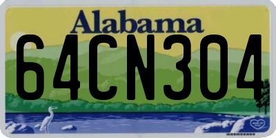 AL license plate 64CN304