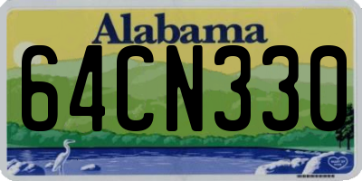 AL license plate 64CN330