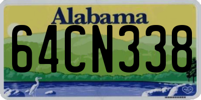 AL license plate 64CN338