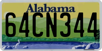 AL license plate 64CN344