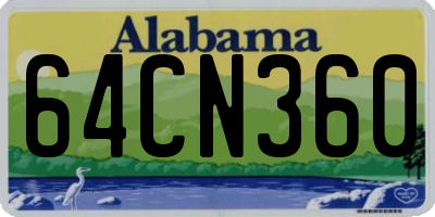 AL license plate 64CN360