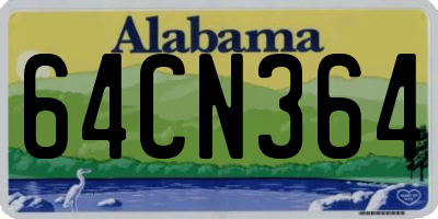 AL license plate 64CN364