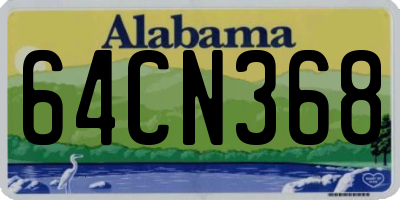 AL license plate 64CN368