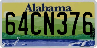 AL license plate 64CN376