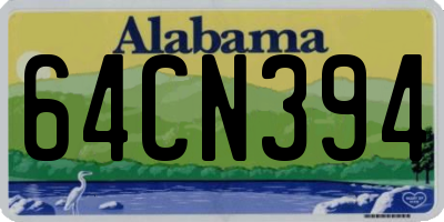 AL license plate 64CN394